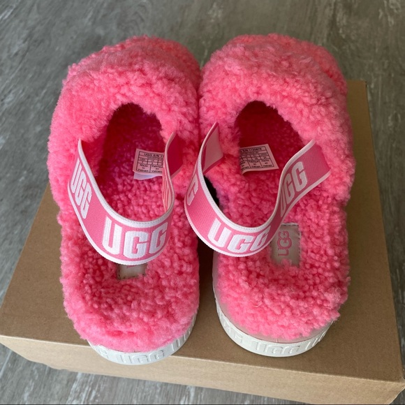 UGG Oh Fluffita Slide Sandal - Pink Rose US 7/EU 38 - Picture 7 of 14